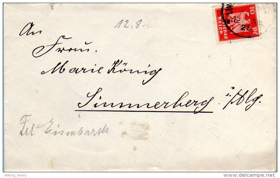 Lindenberg Im Allgäu - Brief 1925 - Lindenberg I. Allg.