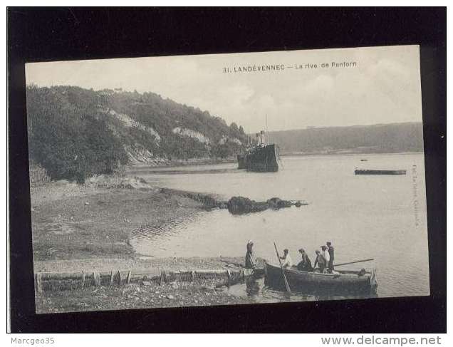 29 Landévennec La Rive De Penforn édit. Le Doaré N° 31 Bateau Militaire , Animée Barque - Landévennec