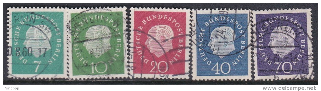 Germany Berlin 1959 President Heuss Used Set - Used Stamps