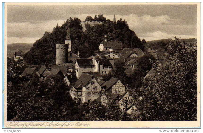 Lindenfels - S/w Ortsansicht 9 - Odenwald