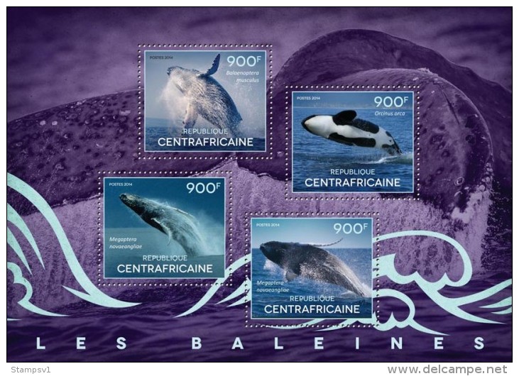Central African Republic. 2014 Whales. (505a) - Ballenas