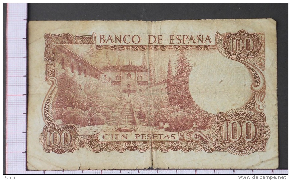 SPAIN  100  PESETAS  1970  DATE 17-11-1970 -  (Nº09550) - 100 Pesetas