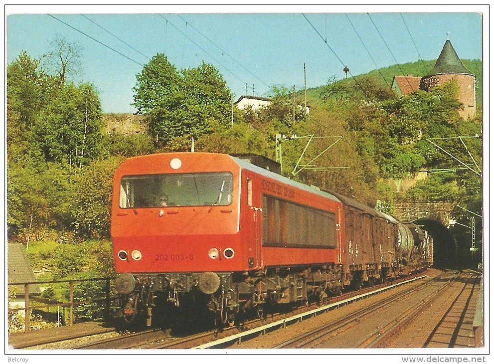 TRAIN Allemagne - EISENBAHN Deutschland - NECKARGEMÜND - Diesel-Streckenlokomotive 202 003-0 - Trains