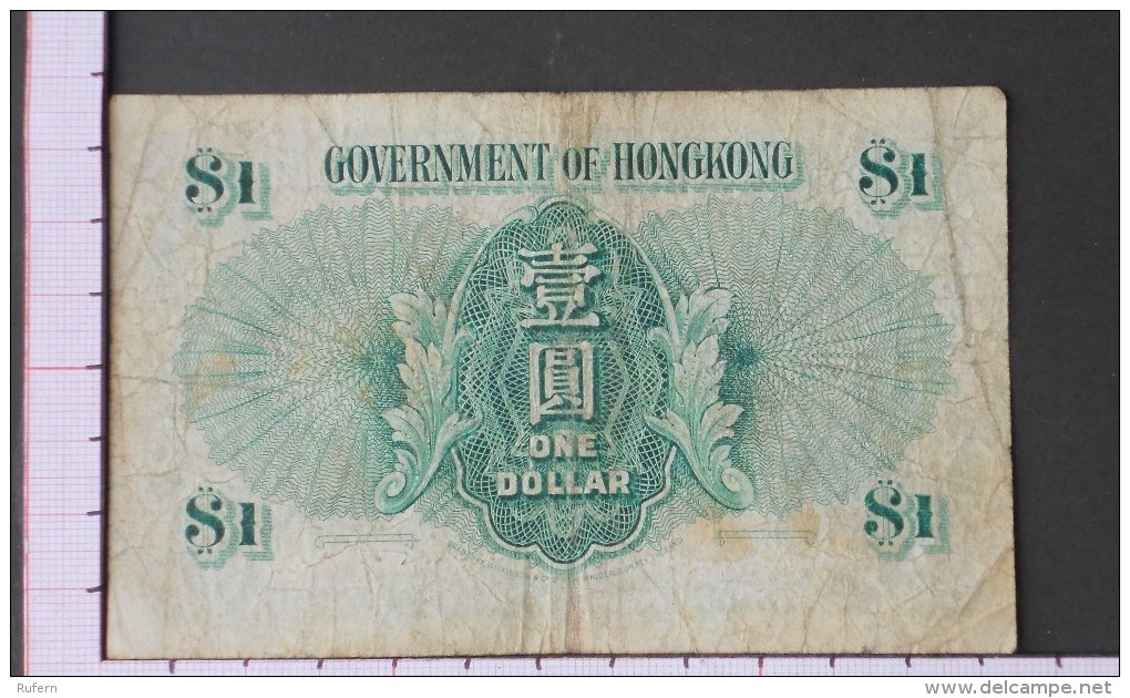 HONG KONG  1  DOLLAR  1949  DATE 09-04-1949 -  (Nº09551) - Hongkong