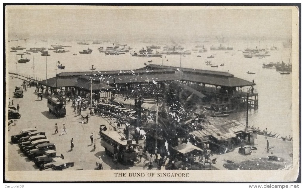 SINGAPORE - THE BUND OF SINGAPORE - American Mail Line Steamer SS President McKinley - Vietnam