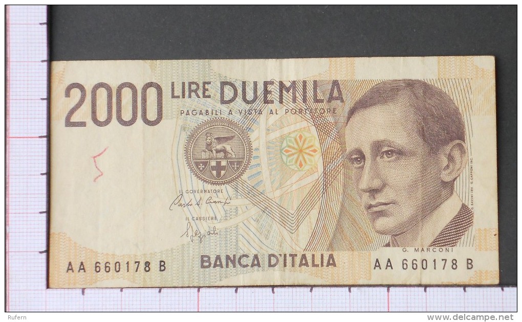ITALY  2000  LIRE  1990   -  (Nº09555) - 2000 Lire