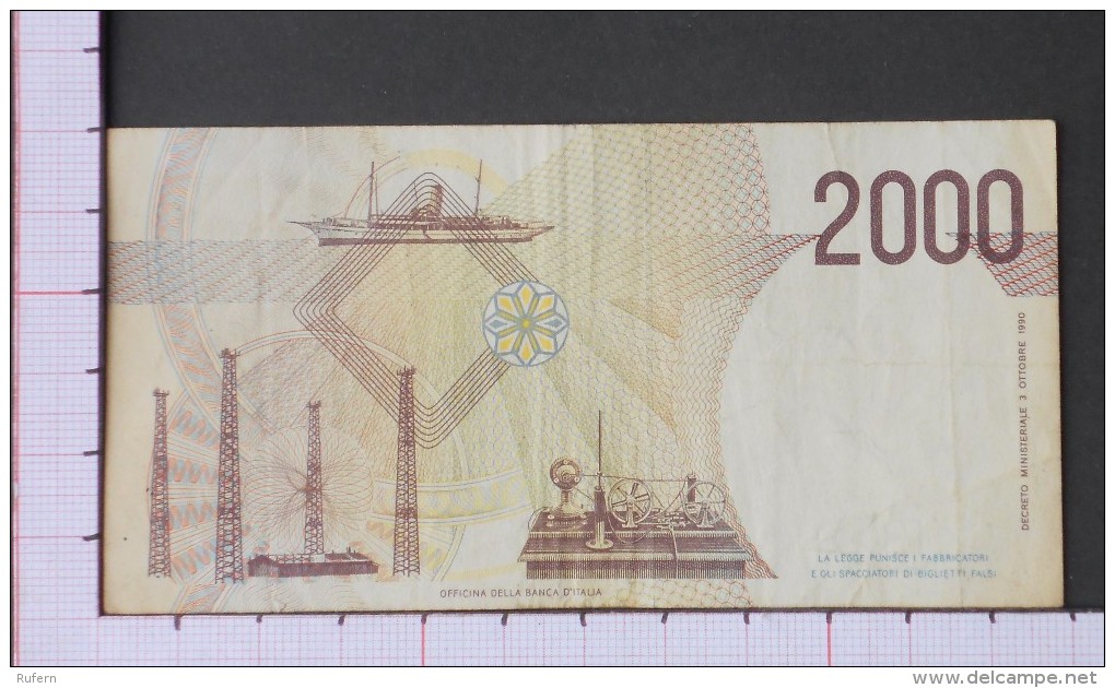 ITALY  2000  LIRE  1990   -  (Nº09555) - 2000 Lire