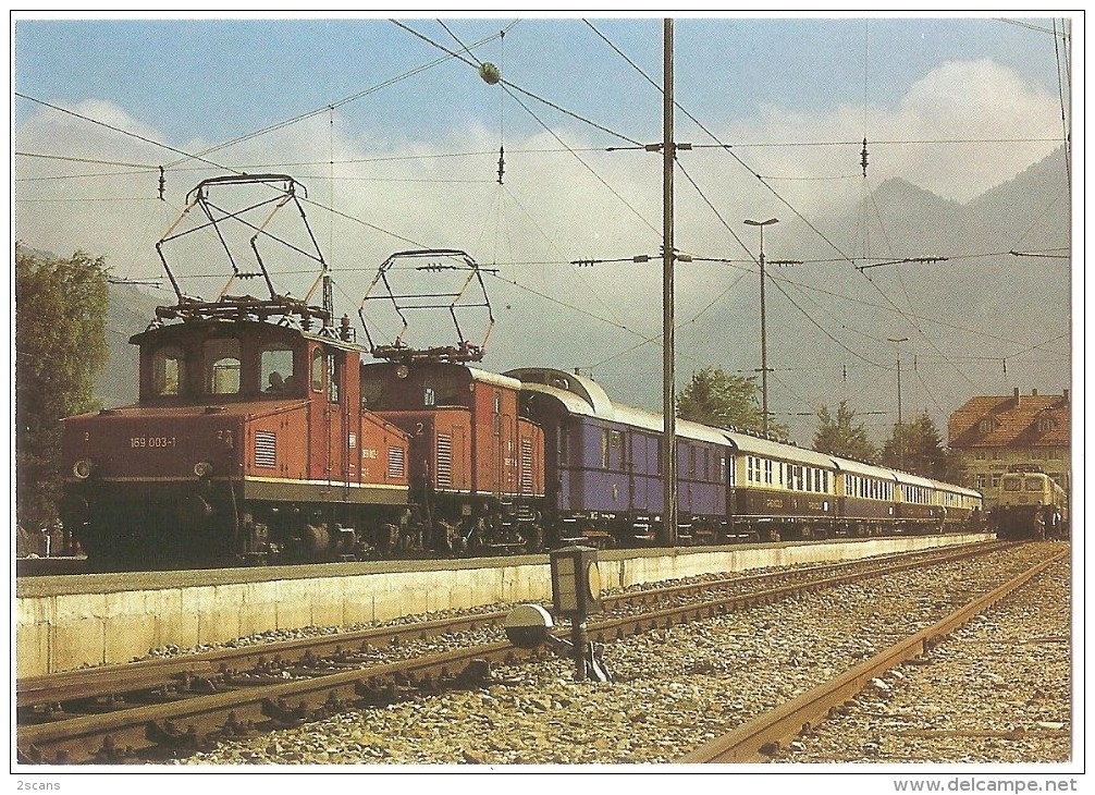 TRAIN Allemagne - EISENBAHN Deutschland - MURNAU - OBERAMMERGAU (gare) - Elektro-Lokomotiven 169 003-1 + 169 005-6 - Stations With Trains