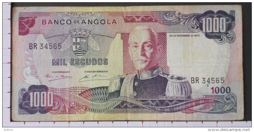 ANGOLA  1000  ESCUDOS  1972   -  (Nº09581) - Angola