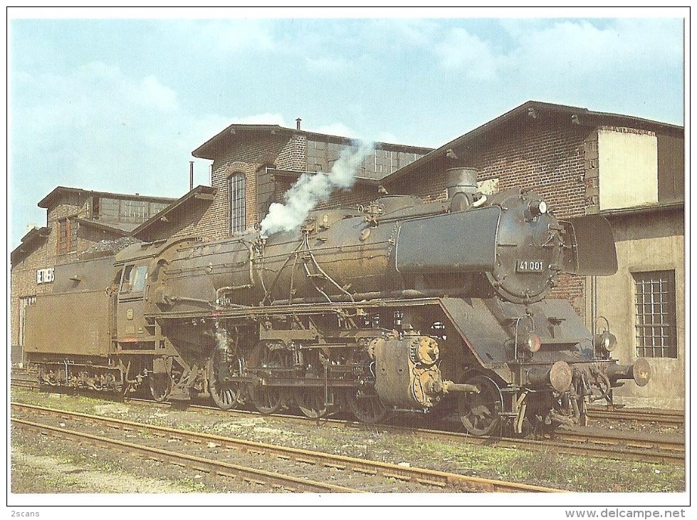 TRAIN Allemagne - EISENBAHN Deutschland - KÖLN - Dampf-Güterzug-Lokomotive 41 001 - Trains