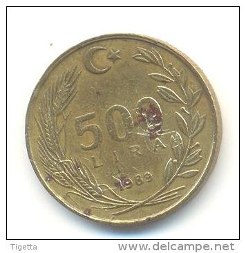 TURCHIA  500 LIRA ANNO 1989 - Türkei