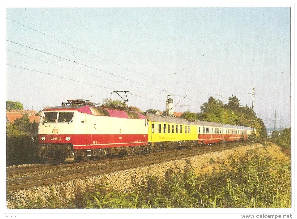 TRAIN Allemagne - EISENBAHN Deutschland - HOCHDORF (ALTHEGNENBERG) - Elektro Schnellzuglokomotive 120 001-5 - Trains