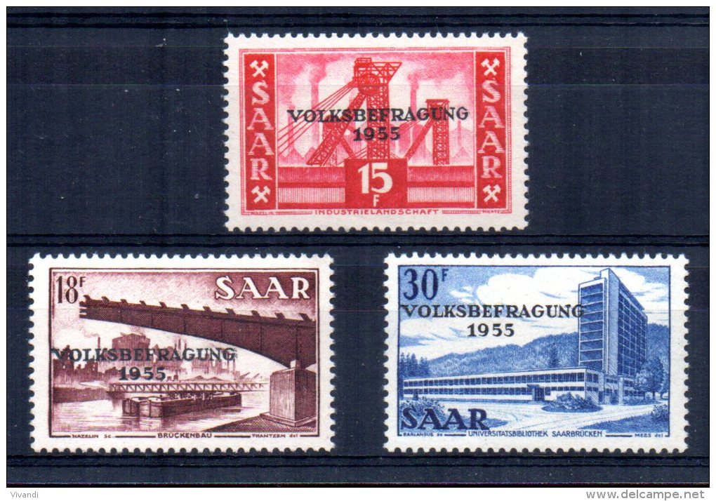 Saar - 1955 - Referendum - MNH - Ongebruikt