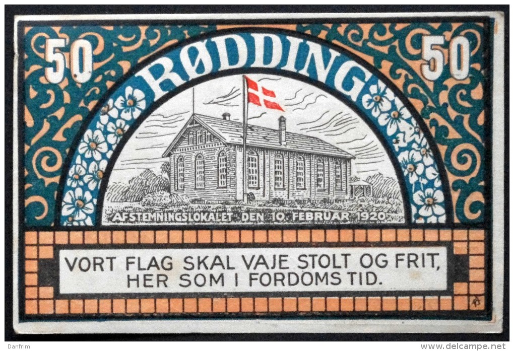 Notgeld  RØDDING 1920, 50 Pfennig ( Lot 30 ) - Dinamarca