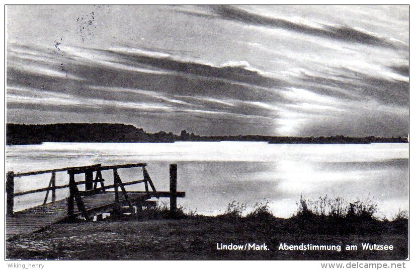 Lindow Mark - S/w Abendstimmung Am Wutzsee - Lindow