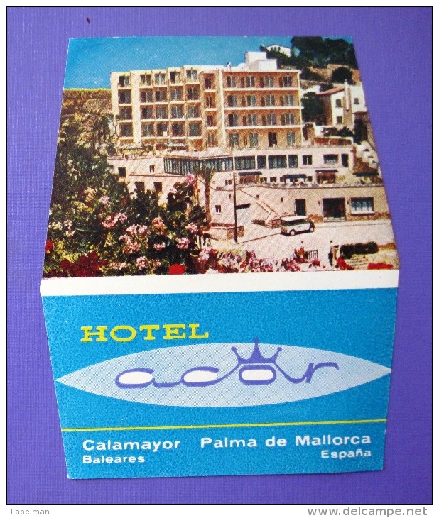 HOTEL PENSION RESIDENCIA HOSTAL ACOR PALMA DE MALLORCA SPAIN LUGGAGE LABEL ETIQUETTE AUFKLEBER DECAL STICKER Madrid - Hotel Labels