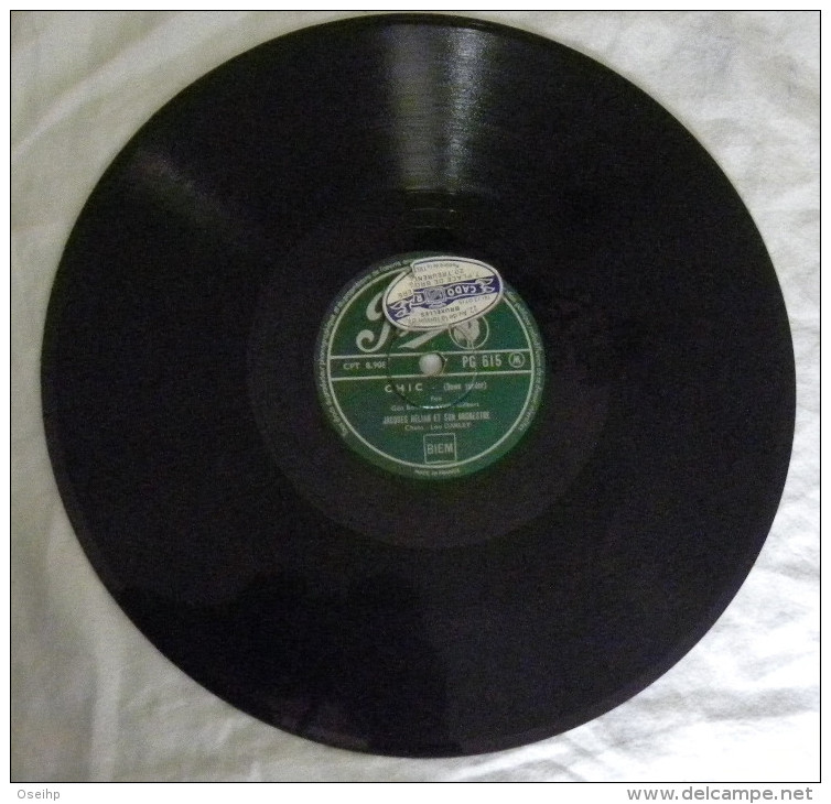 Disque Vinyle 78T Jacques HELIAN Et Son Orchestre CHIC ABA DABA 78 Tours Pathé PG 615 - 78 T - Disques Pour Gramophone