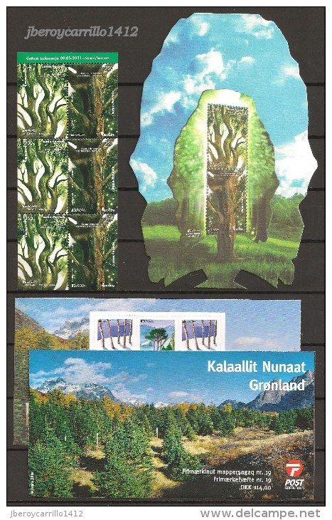 EUROPA 2011- TEMA ANUAL “LOS  BOSQUES" - COLECCIÓN  DE LOS 13 CARNETS  OFICIALES  EMITIDOS POR 12 PAISES - Collections