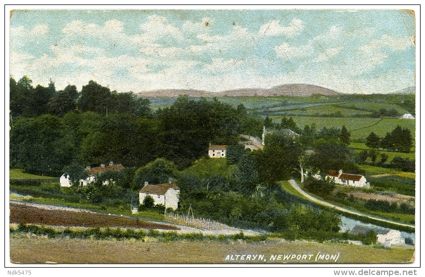 NEWPORT : ALTERYN CANAL / ADDRESS - OXFORD, LAKE STREE, SUMMERFIELD / POSTMARK - NEWPORT (DUPLEX) - Monmouthshire