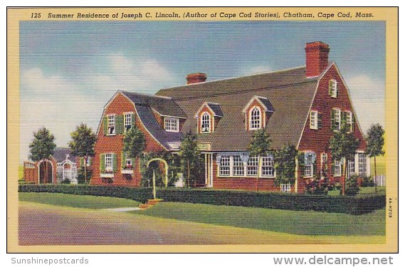 Summer Residence Of Joseph C Lincoln Chatham Cape Cad Massachusetts - Cape Cod