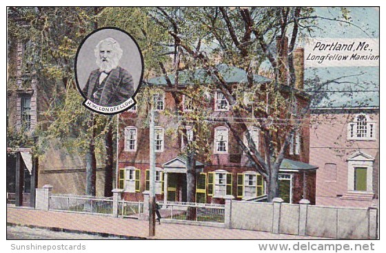 Longfellow Mansion Portland Maine 1909 - Portland