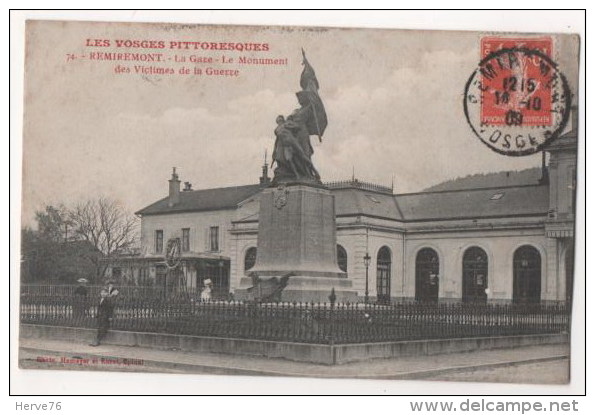 REMIREMONT - La Gare - Le Monument Des Victimes De La Guerre - Remiremont