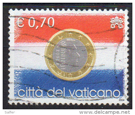 VATICANO  2004  L´EURO  € 0,70  Usata / Used - Gebraucht