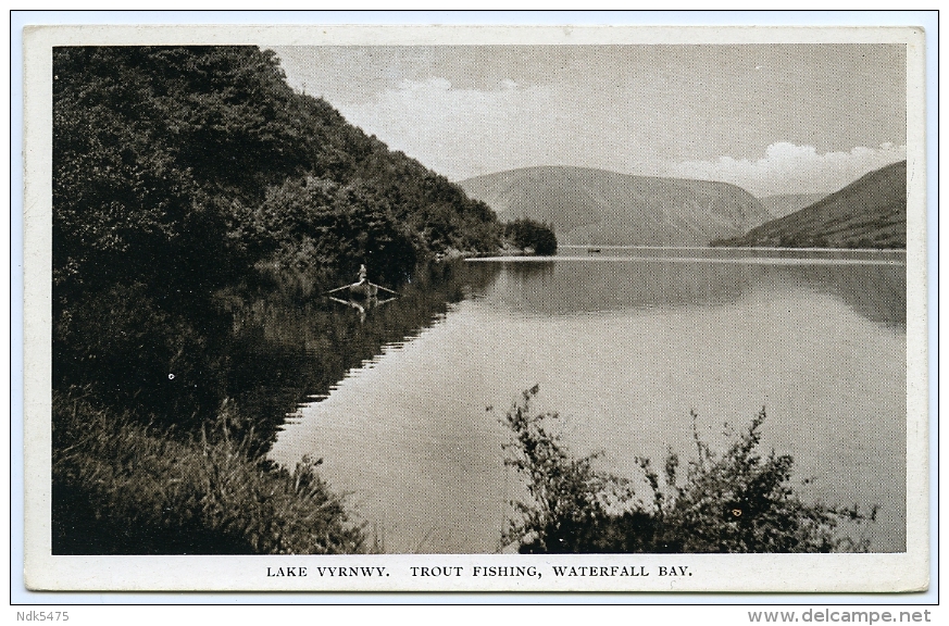 LAKE VYRNWY : TROUT FISHING, WATERFALL BAY - Montgomeryshire