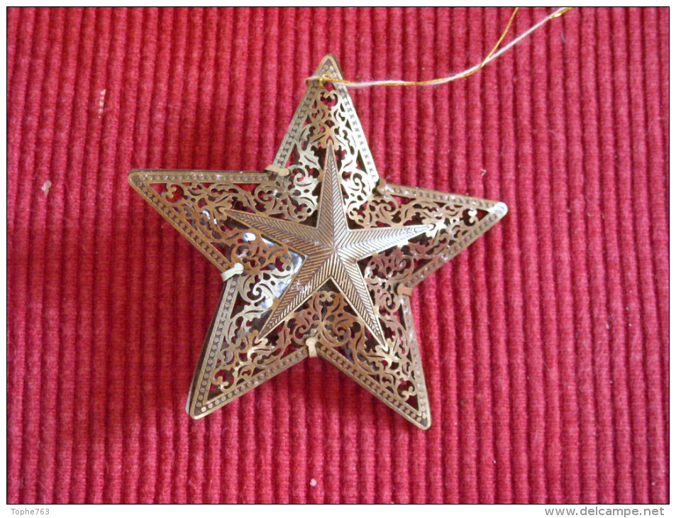 Décoration Noël Vintage , Metal Ajouré - Schmuck Und Dekor