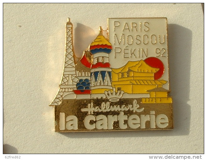 PIN´S PARIS MOSCOU PEKIN 92 - LA CARTERIE - Rallye
