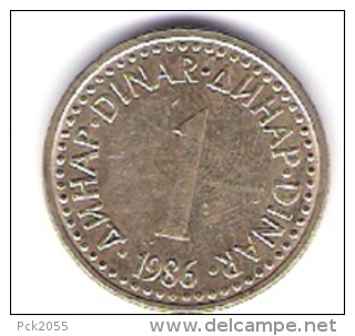 Jugoslawien 1 Dinar N-Me 1986 Schön Nr.83 / KM 86 - Jugoslawien