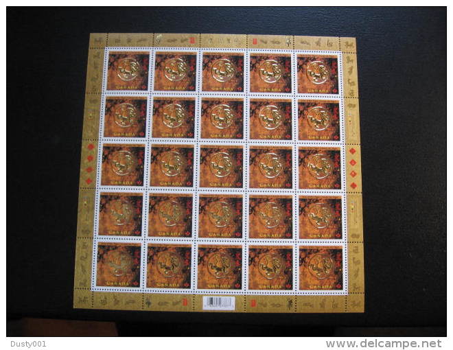 F10-02  SC# 2348 Feuille De 25,   Année Du Tigre; Year Of The Tiger; Sheet Of 25;  2010 - Full Sheets & Multiples