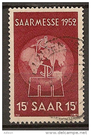 Sarre -Foire 1952 YT 304 Obl. / Saarland - Messe Mi.Nr. 317 Gestempelt - Oblitérés