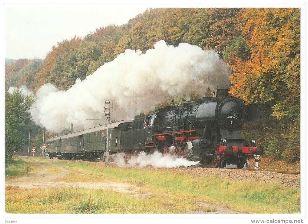 TRAIN Allemagne - EISENBAHN Deutschland - ETTLINGEN-STADT - Dampflokomotive 50 2740 - Trains