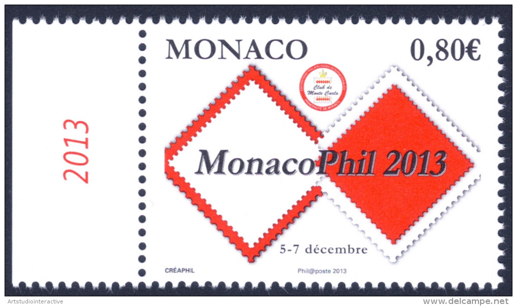 2013 MONACO "MONACOPHIL 2013" SINGOLO MNH - Unused Stamps