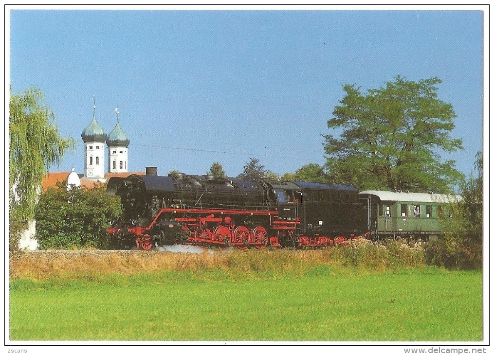TRAIN Allemagne - EISENBAHN Deutschland - BENEDIKTBEUERN - Dampf-Güterzuglokomotive 44 1093 - Trains