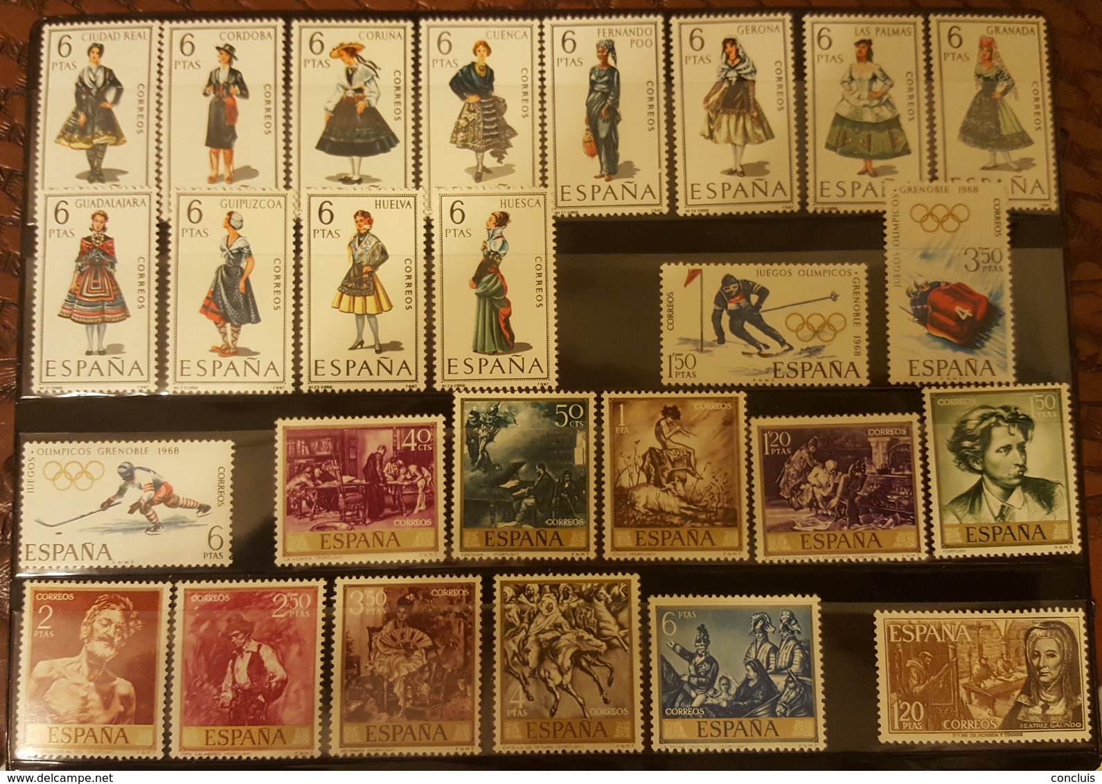 España 1968. Año Completo. Nuevos Sin Fijasellos. Numeración EDIFIL1839-1897 - Collections