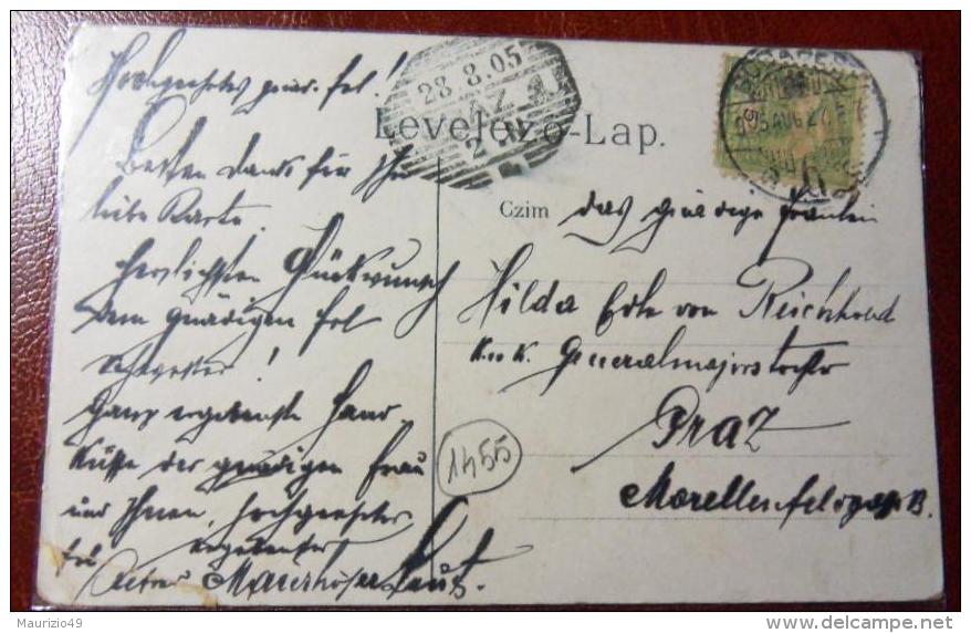 UNGHERIA 1905 27 Agosto BUDAPEST - Cartolina Viaggiata X GRAZ Annullo Arrivo - VEDI FOTO - Cartas & Documentos