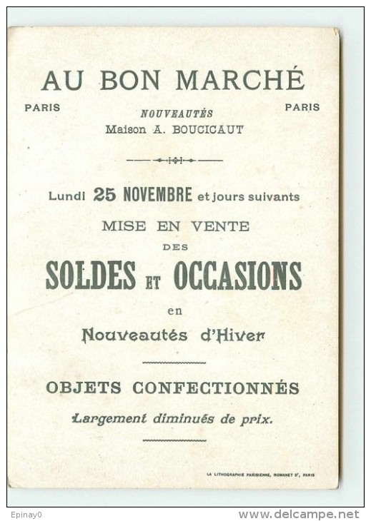 PRIX FIXE - CHROMO - AU BON MARCHE - EXPOSITION UNIVERSELLE 1900 - GULLIVER - LILLIPUTIENS - NAIN - Au Bon Marché