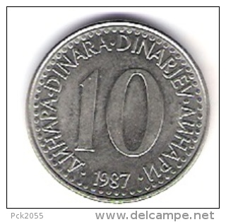 Jugoslawien 10 Dinara K-N-Zk 1987 Schön Nr.86 / KM 89 - Jugoslawien