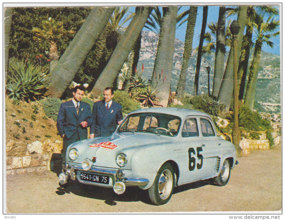 RALLYE DE MONTE CARLO 1958 - Dauphine Renault 1er Toutes Catégories Vainqueurs : MONRAISSE Et FERRET - Rally's