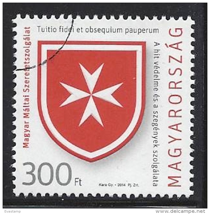 HUNGARY-2014. SPECIMEN 25th Anniversary Of The Founding Of Hungarian Maltese Charity Service - Gebraucht