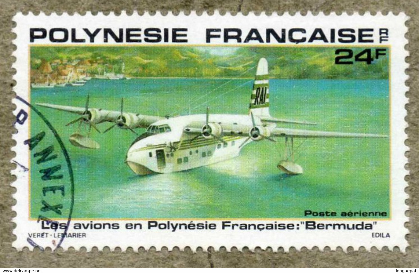 POLYNESIE Frse :  Avions En Polynésie : "Bermuda" - Transport - - Usados