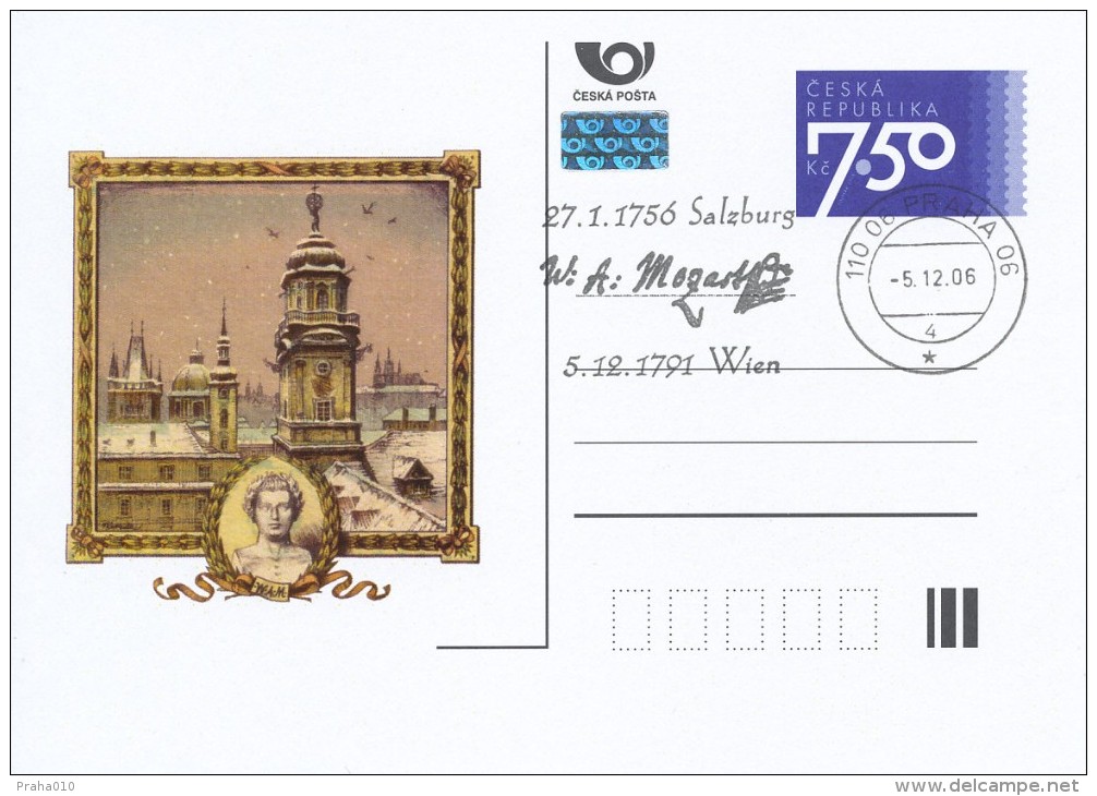 Czech Rep. / Postal Stat. (Pre2006/98cp) Wolfgang Amadeus Mozart (6 Pieces) - 250th Birth Anniversary - Cartes Postales