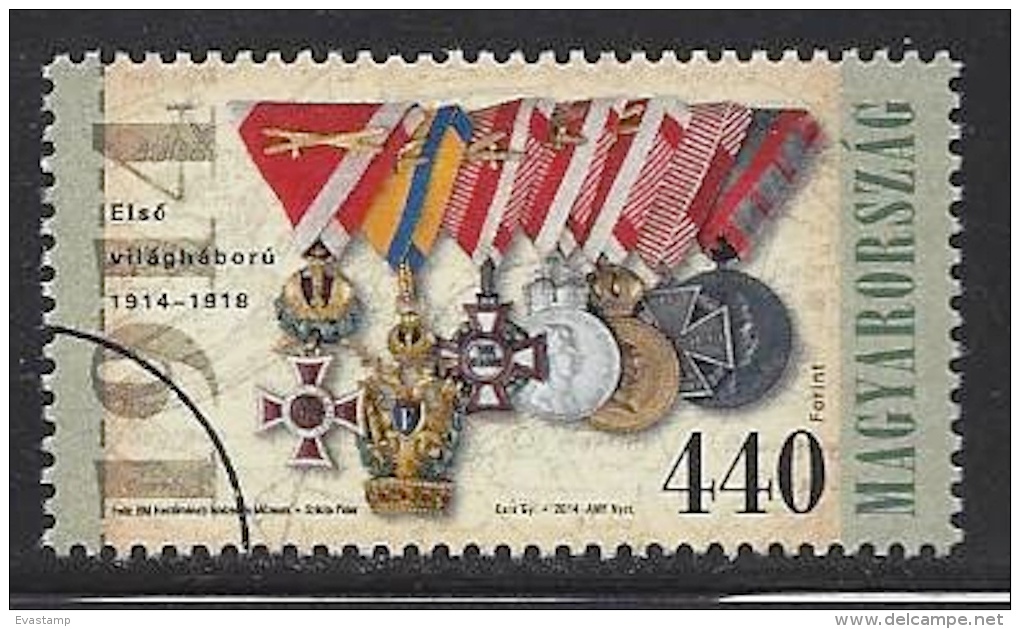 HUNGARY-2014. SPECIMEN 100th Anniversary Of The Outbreak Of WORLD WAR I./Medals - Gebruikt