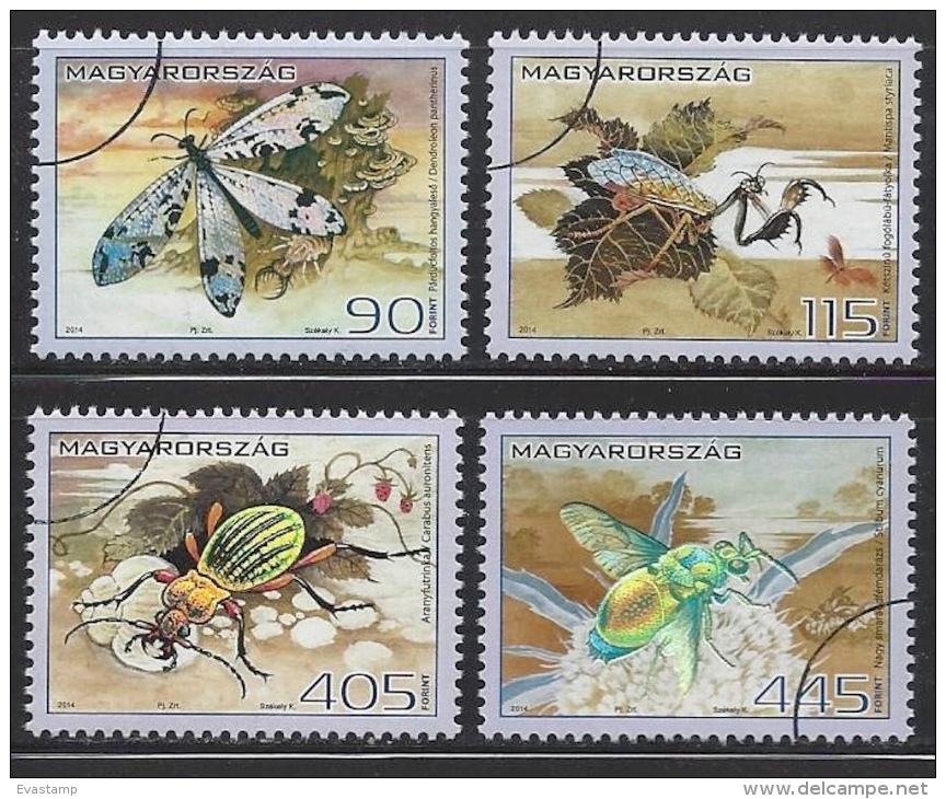 HUNGARY-2014. SPECIMEN Cpl.Set - Fauna Of Hungary/Insects - Butterfly, Wasp Etc... - Ensayos & Reimpresiones