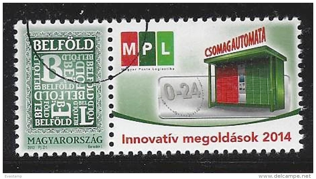 HUNGARY-2014. SPECIMEN  - Parcel Terminal Stamp With Label - Probe- Und Nachdrucke