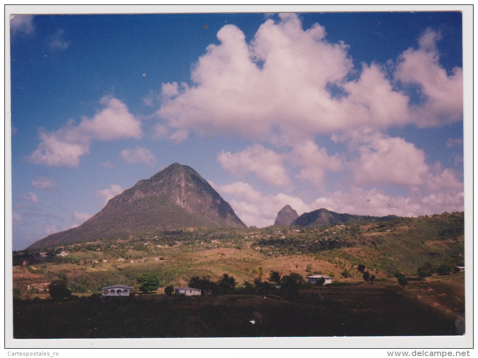 Saint Lucia-Caraibbean Sea-original Photo-12.5x9cm-unused,perfect Shape - Sainte-Lucie