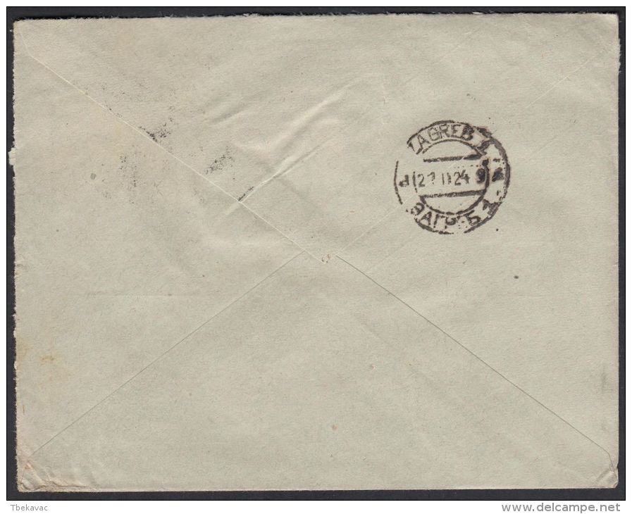 Italy 1924, Cover Gorizia To Zagreb W./postmark Gorizia - Storia Postale