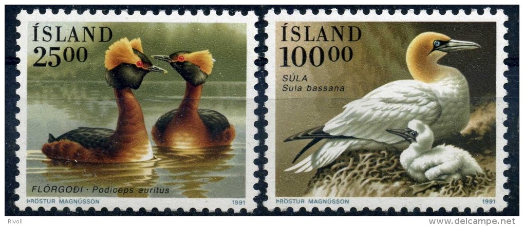 ISLANDE 1991 N° YVERT 691/692 LUXE ** - Used Stamps